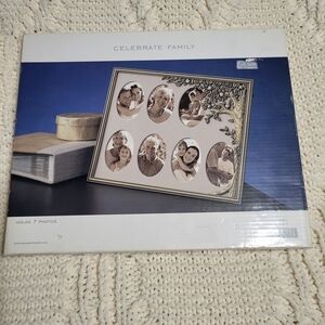 Celebrate Family Photo Frame - Silver